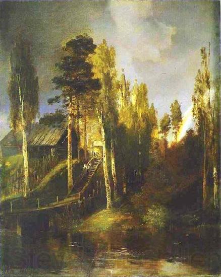 Alexei Savrasov Monastery Gates Norge oil painting art